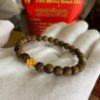 Vòng trầm hương thiên nhiên mix sen vàng 24k